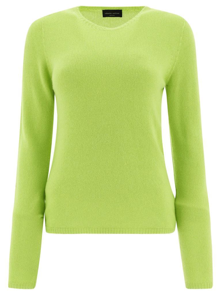 商品ROBERTO COLLINA|Roberto Collina Women's  Green Other Materials Sweater,价格¥2705,第1张图片