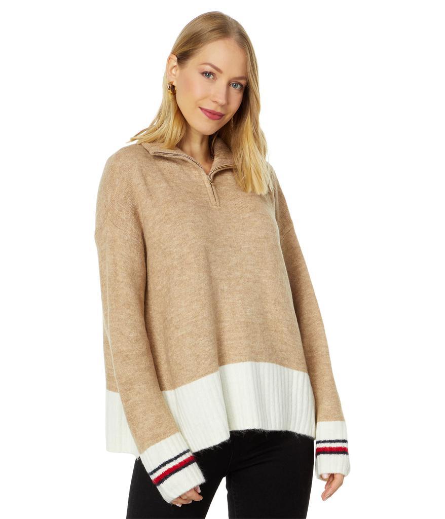 商品Tommy Hilfiger|Color-Block 1/2 Zip Sweater,价格¥269-¥358,第1张图片