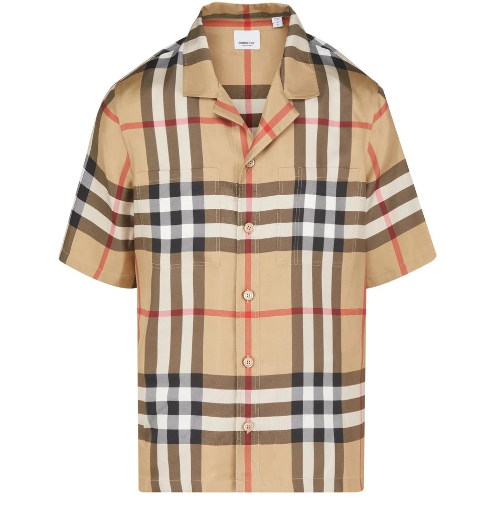 商品Burberry|格纹短袖衬衫,价格¥13031,第1张图片