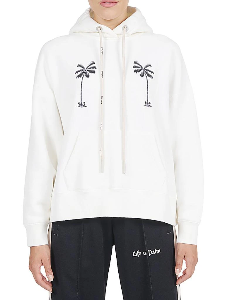 商品Palm Angels|PALM ANGELS X TESSABIT - Palm Cotton Hoodie,价格¥7215,第2张图片详细描述