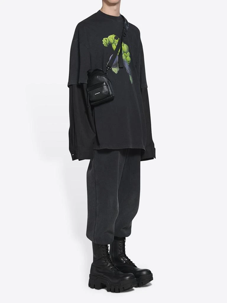 商品Balenciaga|Logo Leather Backpack,价格¥7720,第1张图片