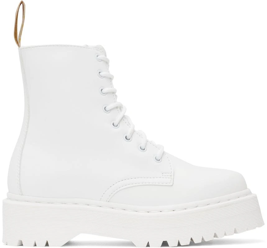 商品Dr. Martens|White Jadon II Platform Boots,价格¥1096,第1张图片