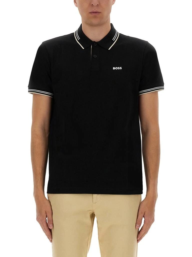 商品Hugo Boss|COTTON ELASTANE POLO SHIRTS,价格¥874,第4张图片详细描述