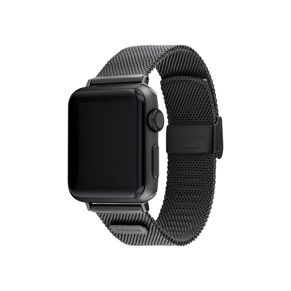 商品Coach|Black Stainless Steel Mesh Bracelet 38/40/41mm Apple Watch Band,价格¥936,第3张图片详细描述