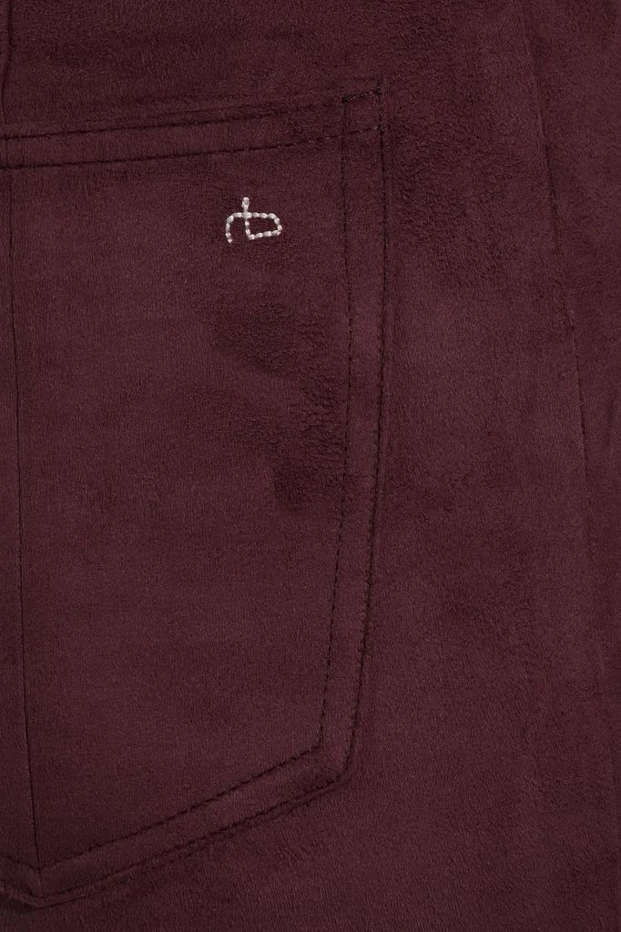 商品Rag & Bone|Embroidered faux suede slim-leg pants,价格¥293,第2张图片详细描述