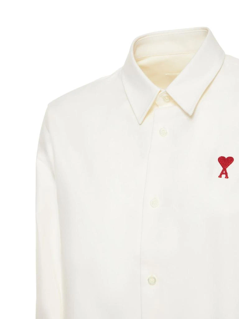 商品AMI|Red Ami De Coeur Cotton Poplin Shirt,价格¥2108,第3张图片详细描述