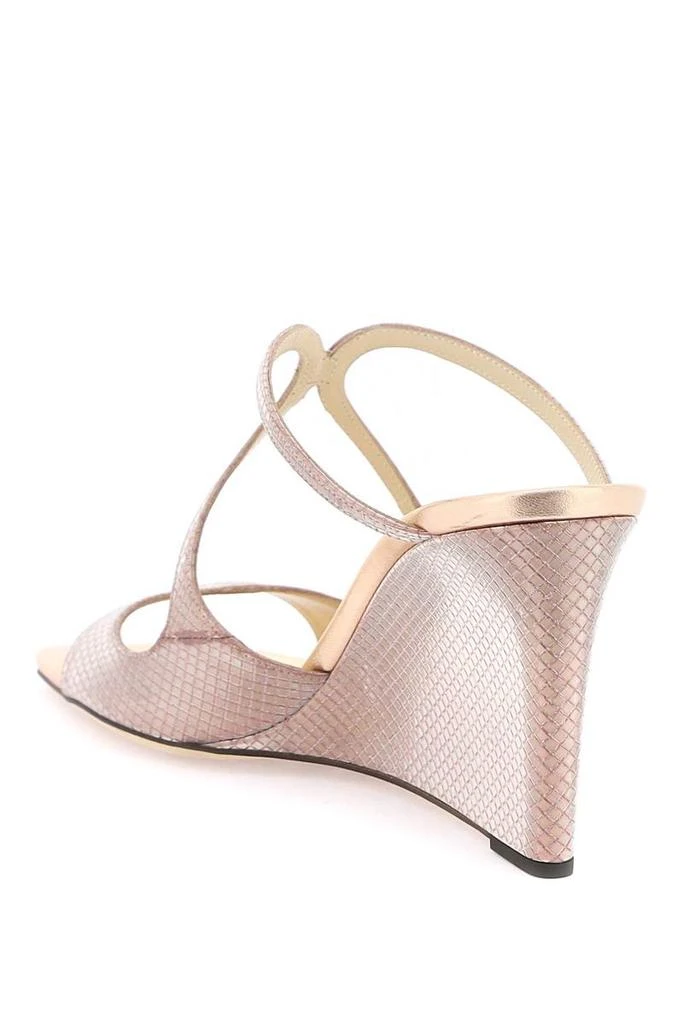 商品Jimmy Choo|Jimmy choo 'anise wedge 85' mules,价格¥4545,第3张图片详细描述