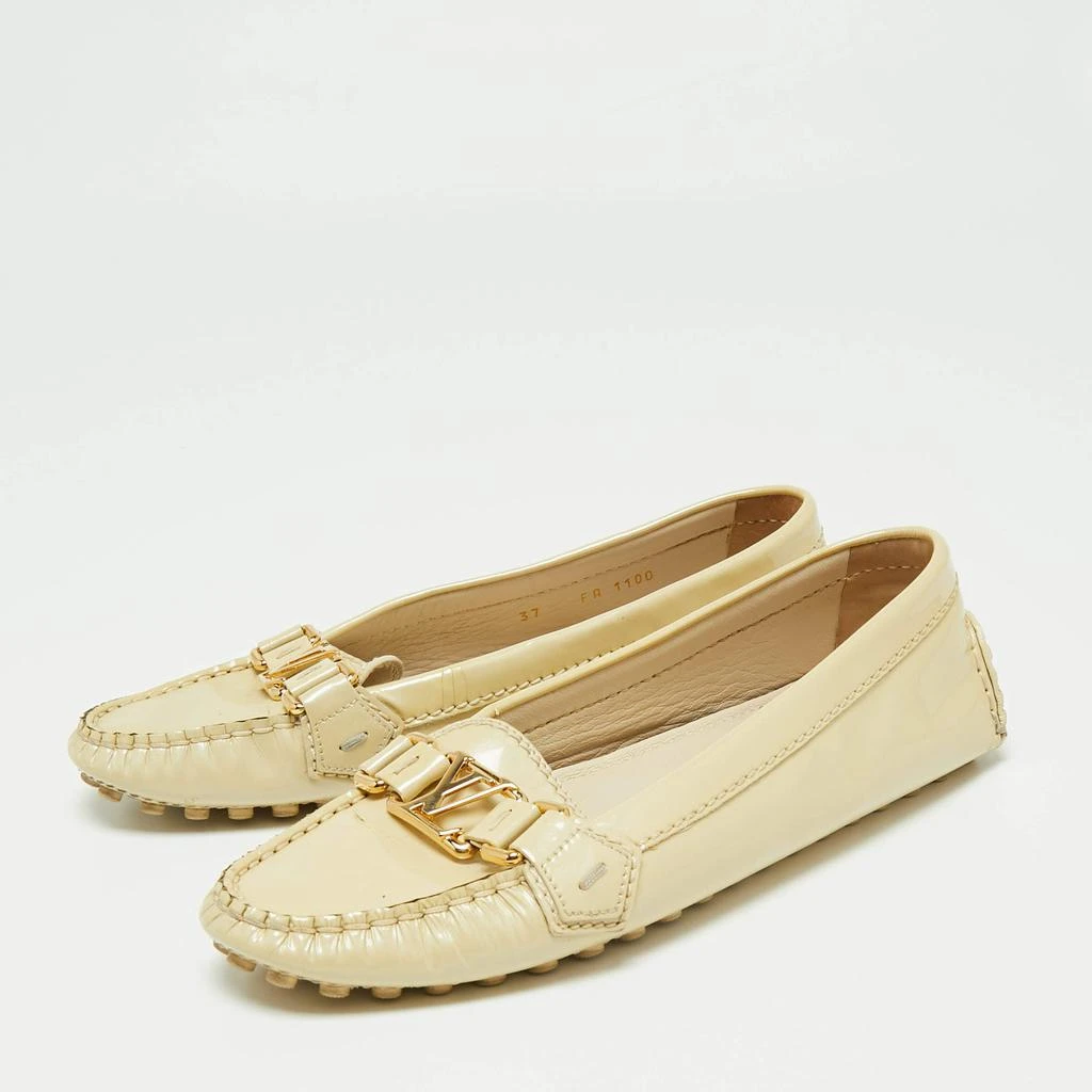 商品[二手商品] Louis Vuitton|Louis Vuitton Cream Patent Leather Oxford Loafers Size 37,价格¥1125,第2张图片详细描述