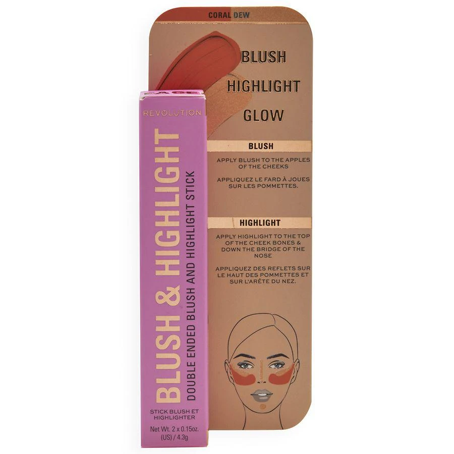 商品Makeup Revolution|Blush & Highlight Stick,价格¥59,第1张图片