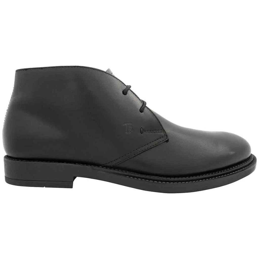 商品Tod's|Men's Black Leather Derby Boots,价格¥2200,第1张图片