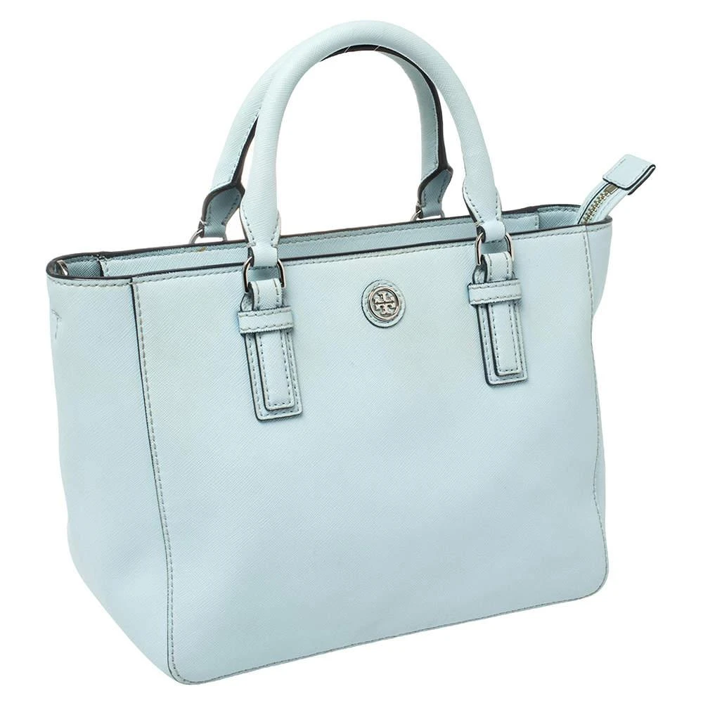 商品[二手商品] Tory Burch|Tory Burch Sky Blue Leather Mini Robinson Tote,价格¥768,第3张图片详细描述