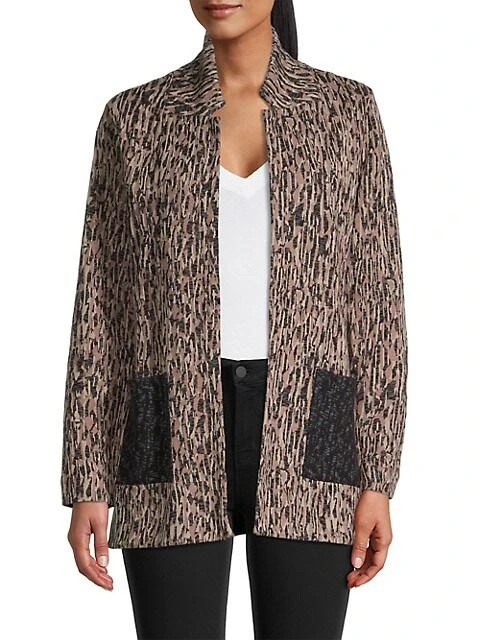商品NIC+ZOE|Bark Printed Open-Front Blazer,价格¥1321,第3张图片详细描述