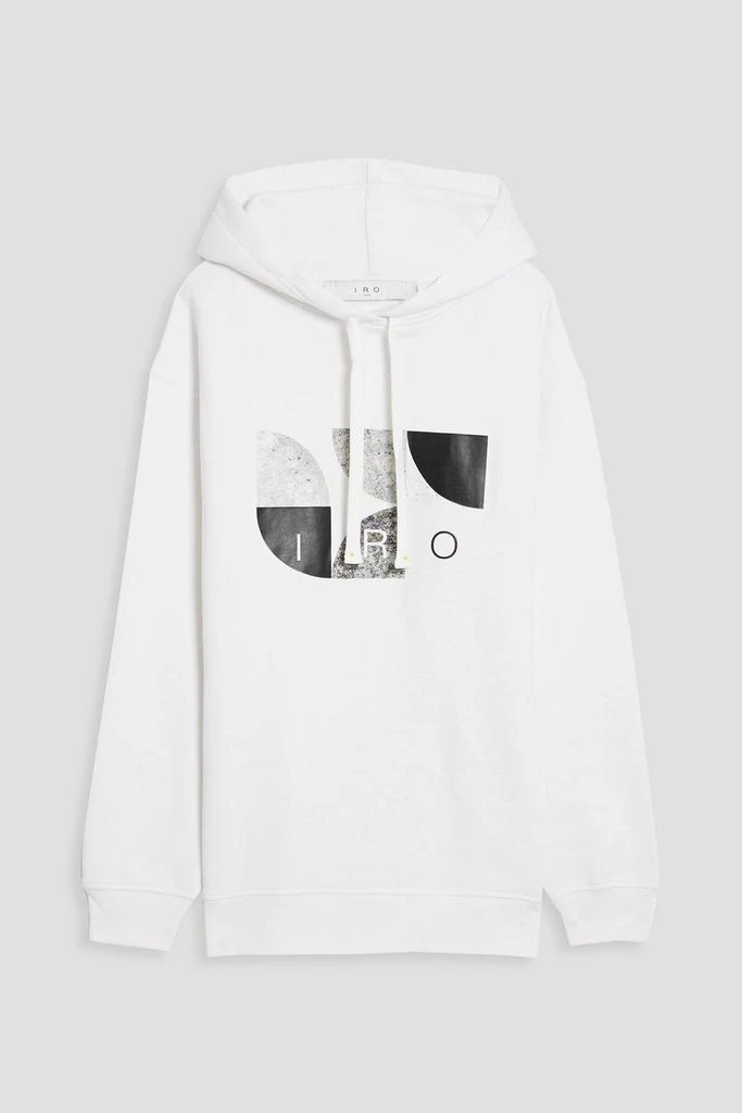 商品IRO|Walya printed cotton-fleece hoodie,价格¥851,第1张图片