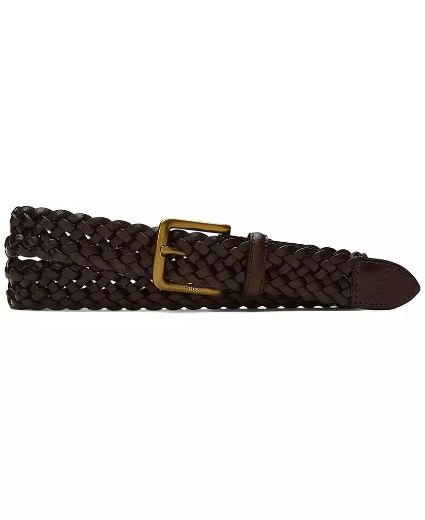 商品Ralph Lauren|男士 Vachetta 编织皮带,价格¥676,第1张图片
