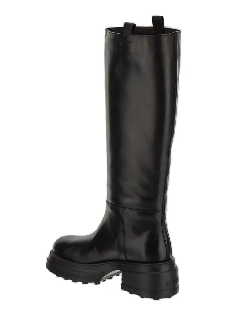 商品Tod's|Tod's Logo Embossed Knee-Length Boots,价格¥5116,第3张图片详细描述