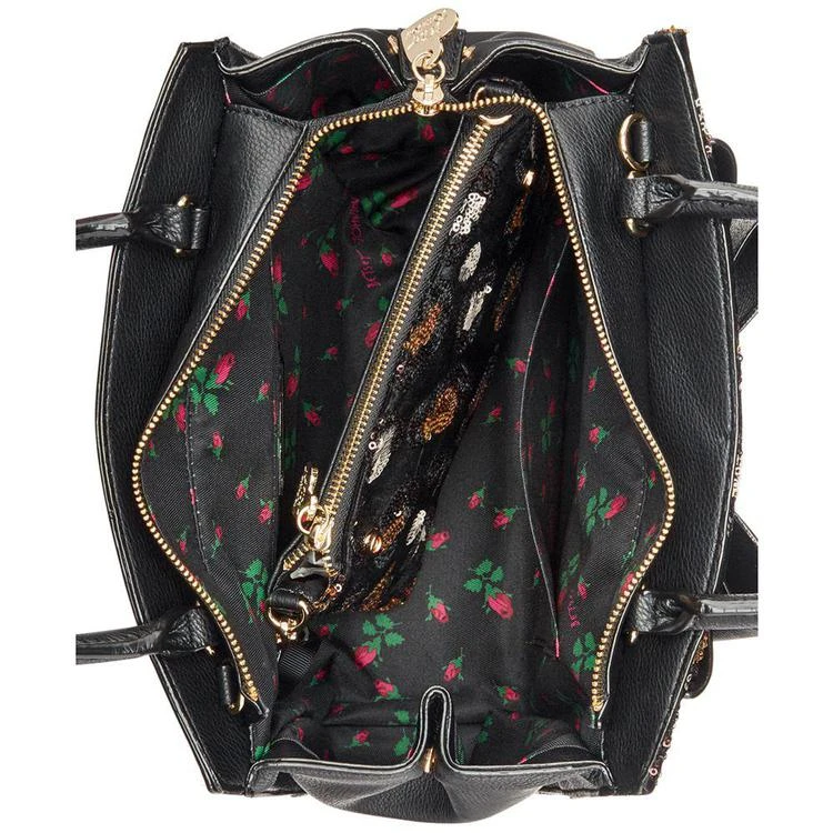 商品Betsey Johnson|Evening Prowl Sequined Velvet Medium Crossbody Satchel,价格¥237,第3张图片详细描述