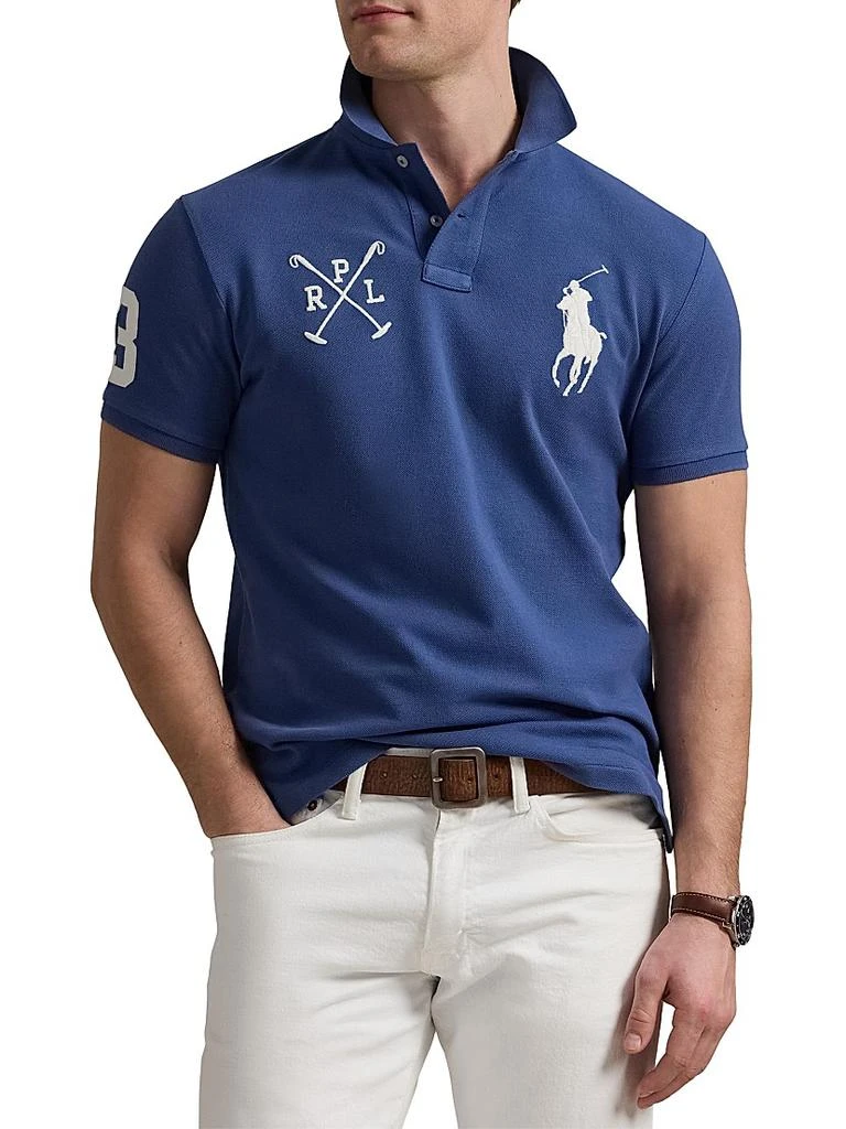 商品Ralph Lauren|Custom-Slim-Fit Big Pony Mesh Polo Shirt,价格¥934,第3张图片详细描述