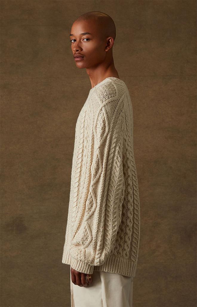 商品Essentials|Egg Shell Cable Knit Sweater,价格¥1189,第5张图片详细描述