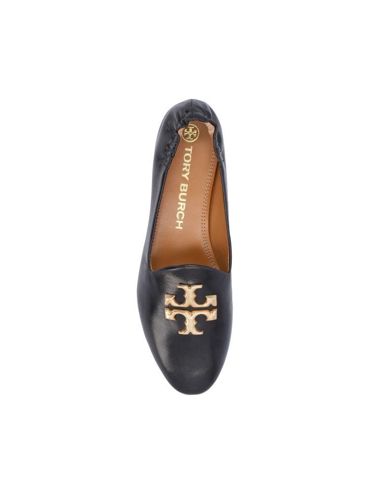 Tory Burch Women's  Black Leather Flats商品第4张图片规格展示