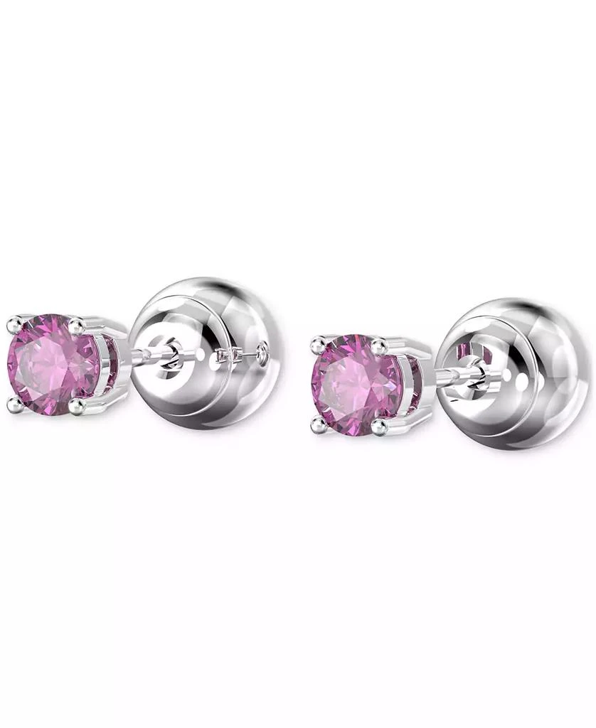 商品Swarovski|Faceted Color Crystal Small Stud Earrings,价格¥592,第4张图片详细描述