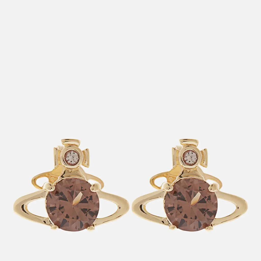 商品Vivienne Westwood|Vivienne Westwood Reina Gold-Tone and Crystal Earrings,价格¥606,第1张图片