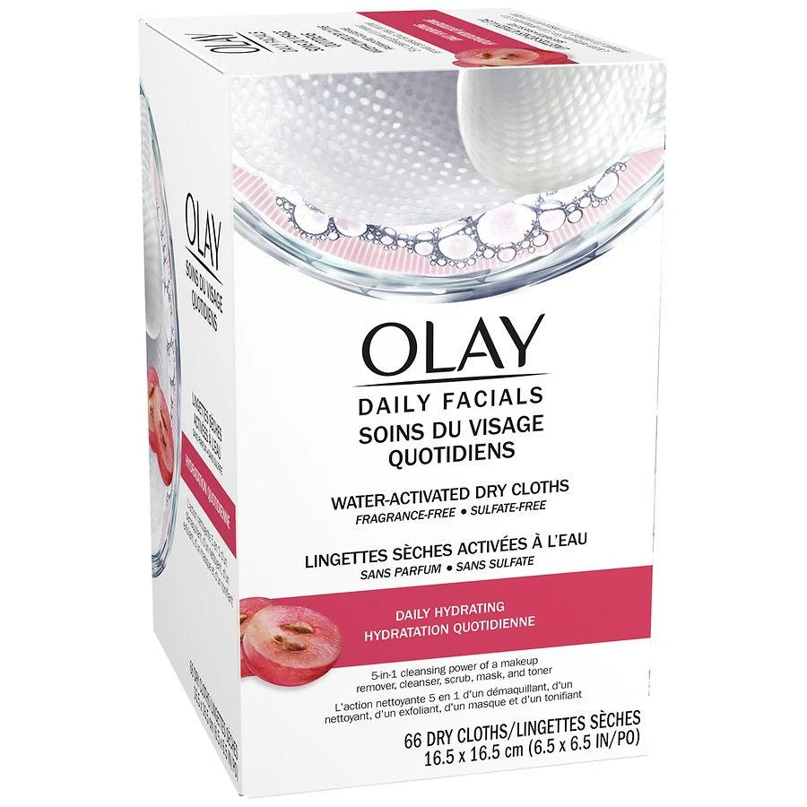 商品Olay|Daily Facials Hydrating Cleansing Cloths No scent,价格¥119,第2张图片详细描述