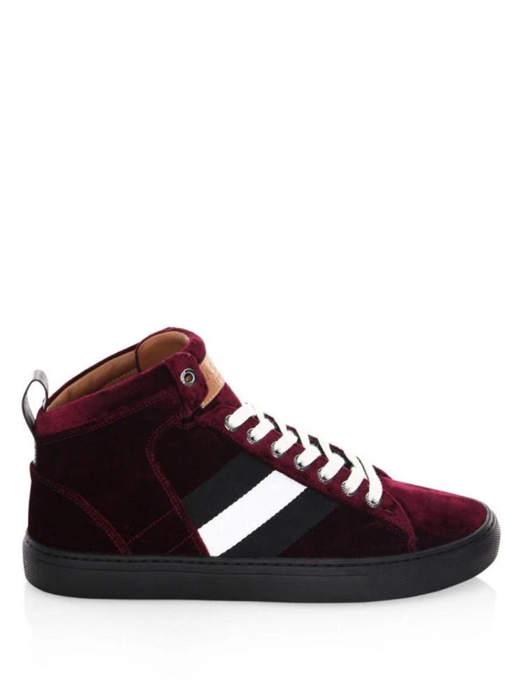 商品Bally|Hedern Velvet High-Top Sneakers,价格¥1791,第5张图片详细描述