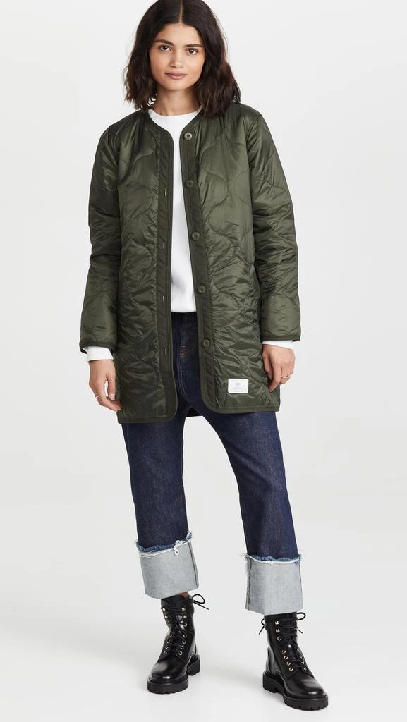 商品Alpha Industries|Alpha Industries 长款绗缝加衬夹克,价格¥938,第5张图片详细描述