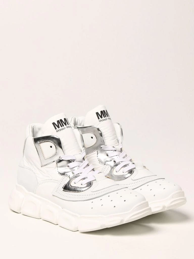 商品MAISON MARGIELA|MM6 Maison Margiela sneakers in leather and nylon,价格¥1070,第2张图片详细描述