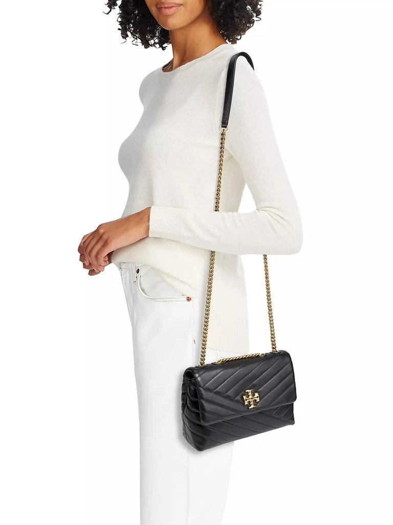 商品Tory Burch|Small Kira Chevron Leather Shoulder Bag,价格¥4081,第2张图片详细描述
