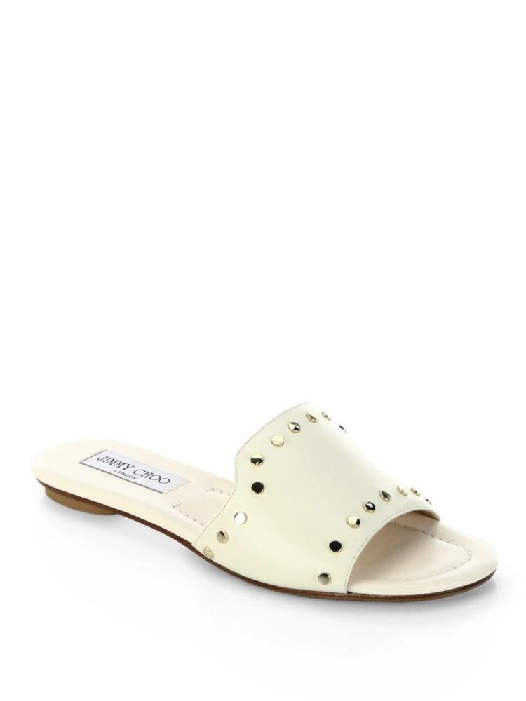 商品Jimmy Choo|Nanda NWU Studded Leather Slides,价格¥1484,第1张图片