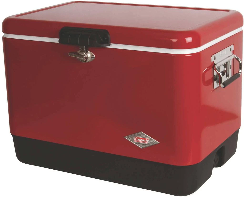 商品Coleman|Coleman Steel Belted 54 Quart Chest Cooler,价格¥1656,第1张图片