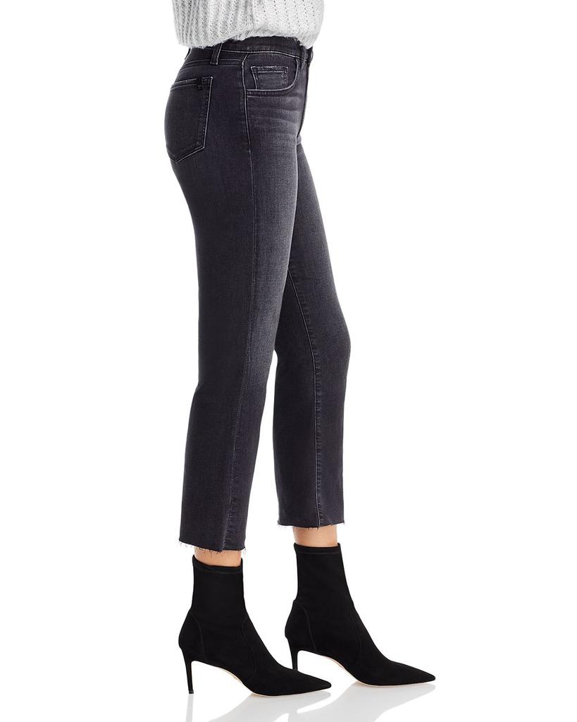 The Callie Mid Rise Crop Bootcut Jeans in Delphine商品第3张图片规格展示