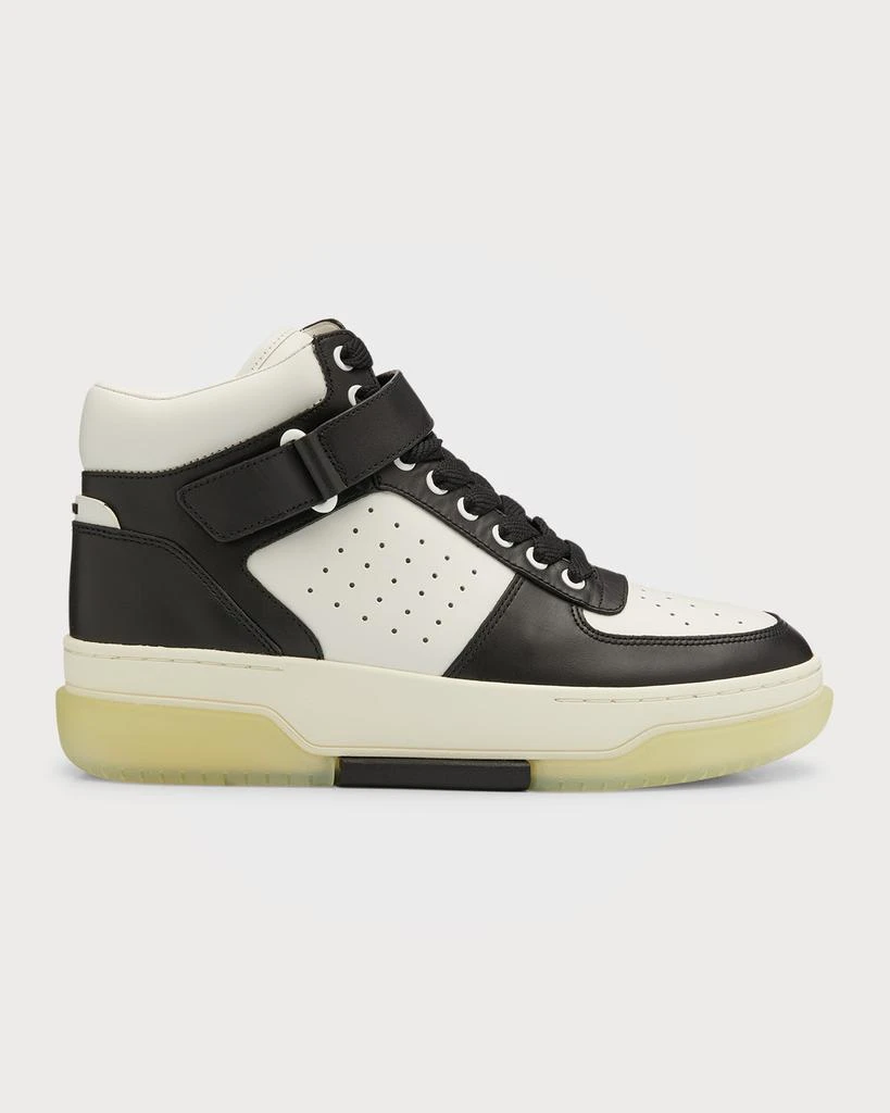 商品AMIRI|Men's Stadium Bicolor Leather High-Top Sneakers,价格¥2614,第1张图片