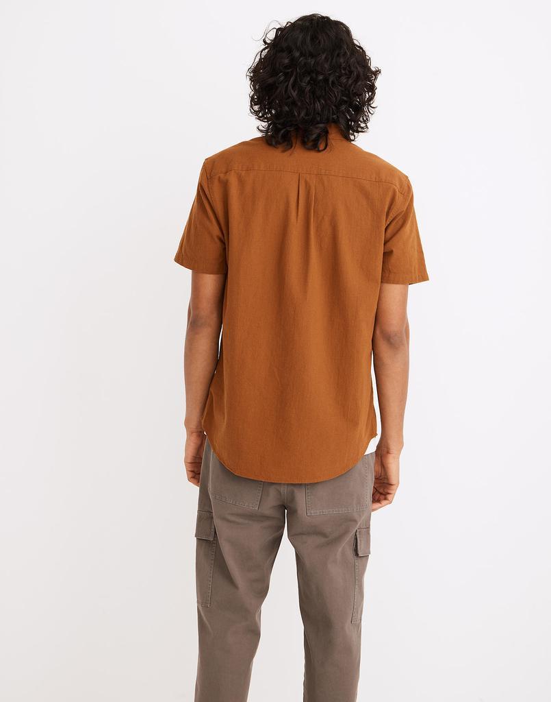 商品Madewell|Crinkle Cotton Perfect Short-Sleeve Shirt,价格¥251-¥351,第5张图片详细描述