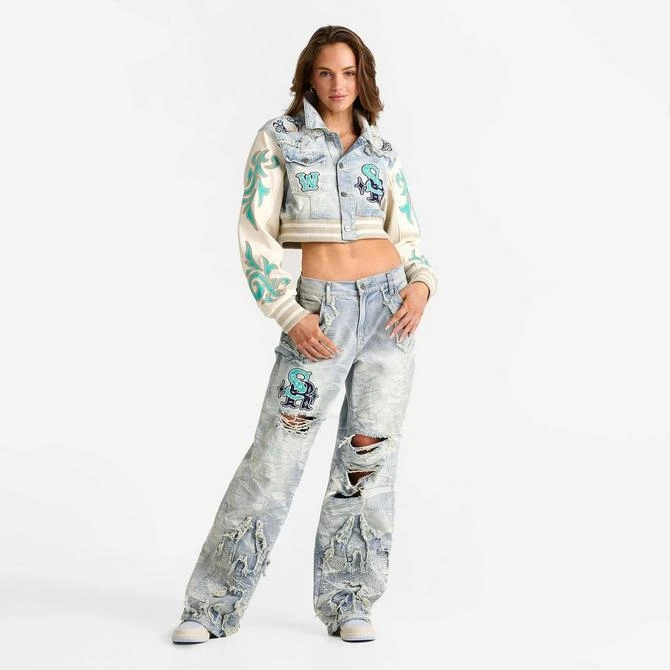 商品Smoke Rise|Women's Smoke Rise Alex Wide-Leg Rigid Denim Pants,价格¥408,第2张图片详细描述