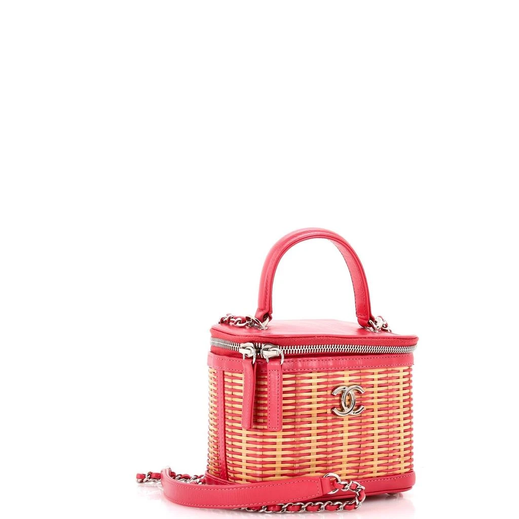 商品[二手商品] Chanel|Take Away Vanity Case Rattan and Calfskin Small,价格¥27192,第2张图片详细描述