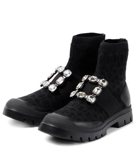 商品Roger Vivier|Walky Viv'缀饰及踝靴,价格¥12528,第5张图片详细描述