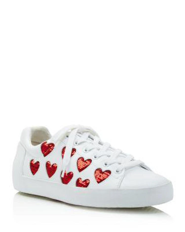 商品Ash|Nikita Sequin Heart Lace Up Sneakers,价格¥1480,第1张图片