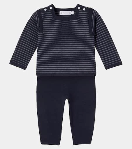 商品Bonpoint|Baby Joe striped wool sweater and pants set,价格¥2318,第2张图片详细描述