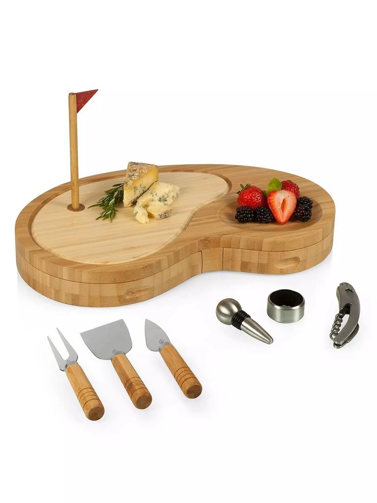 商品Picnic Time|Cheese Boards Sand Trap Golf 8-Piece Cheese Board & Tools Set,价格¥741,第3张图片详细描述