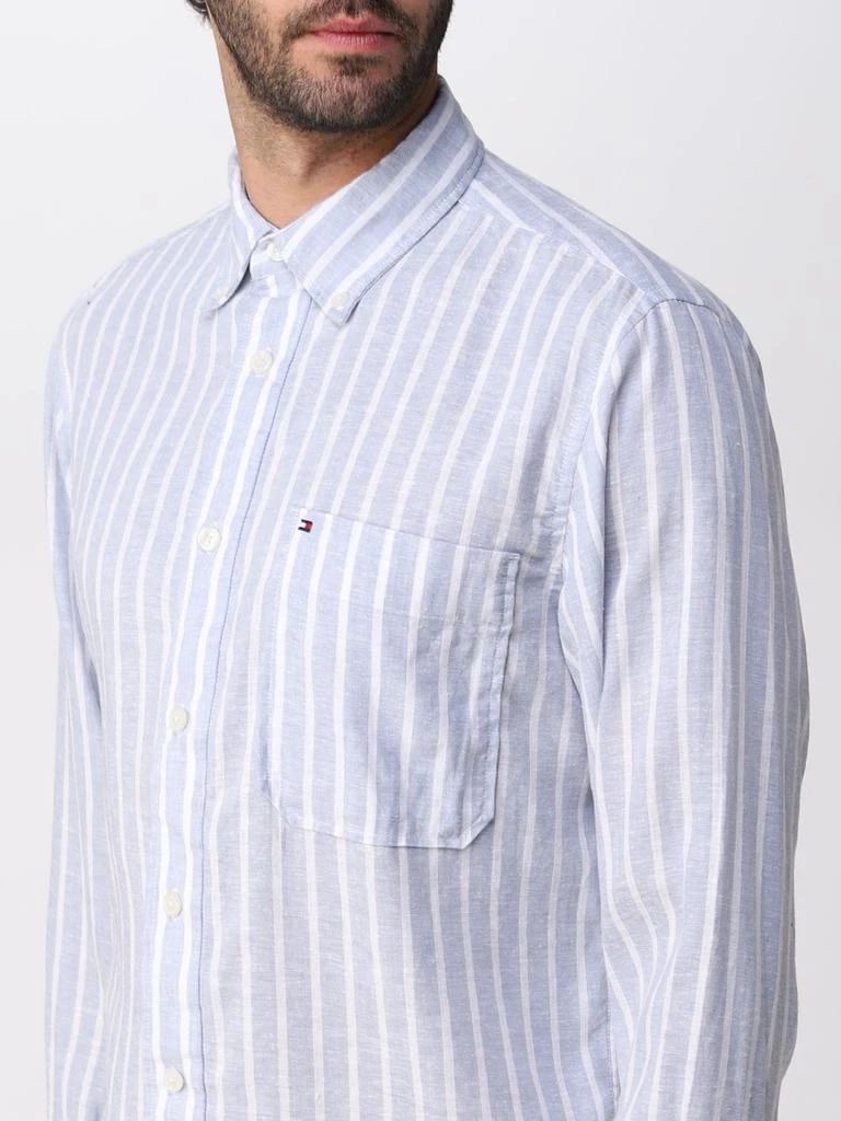 商品Tommy Hilfiger|Tommy Hilfiger striped linen blend shirt,价格¥830,第3张图片详细描述