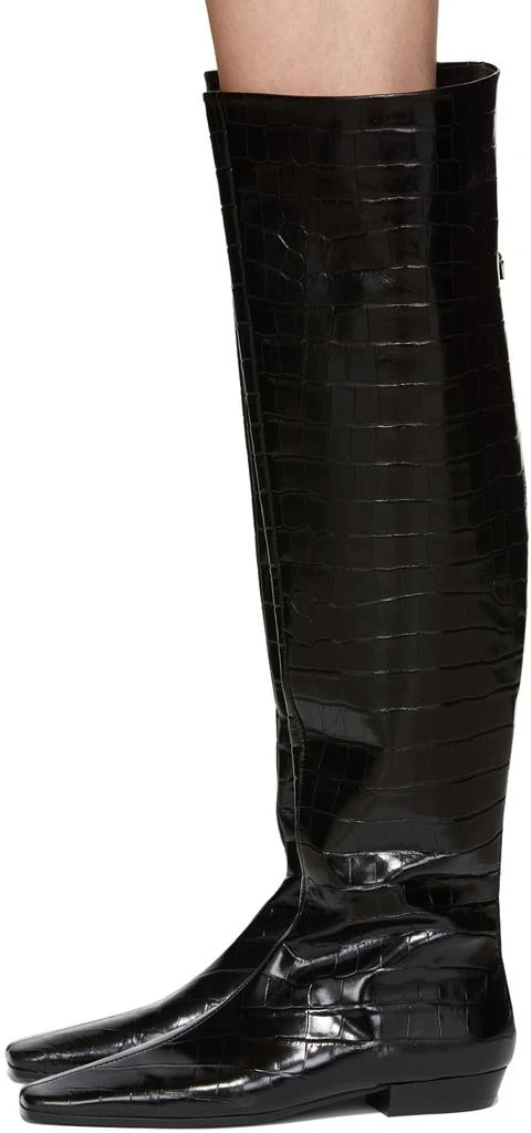 商品Totême|Black Over-Knee Boots,价格¥7380,第3张图片详细描述