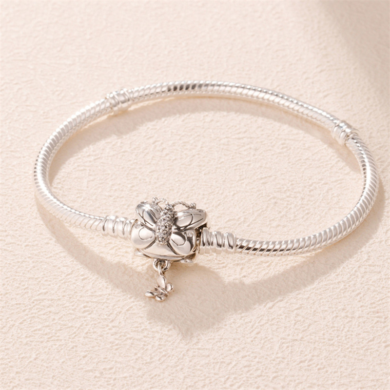 PANDORA 潘多拉 银色MOMENTS银手链,银蝶飞舞 597929CZ-18商品第2张图片规格展示