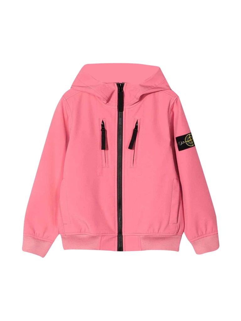 Stone Island Kids Pink Boy Jacket商品第1张图片规格展示