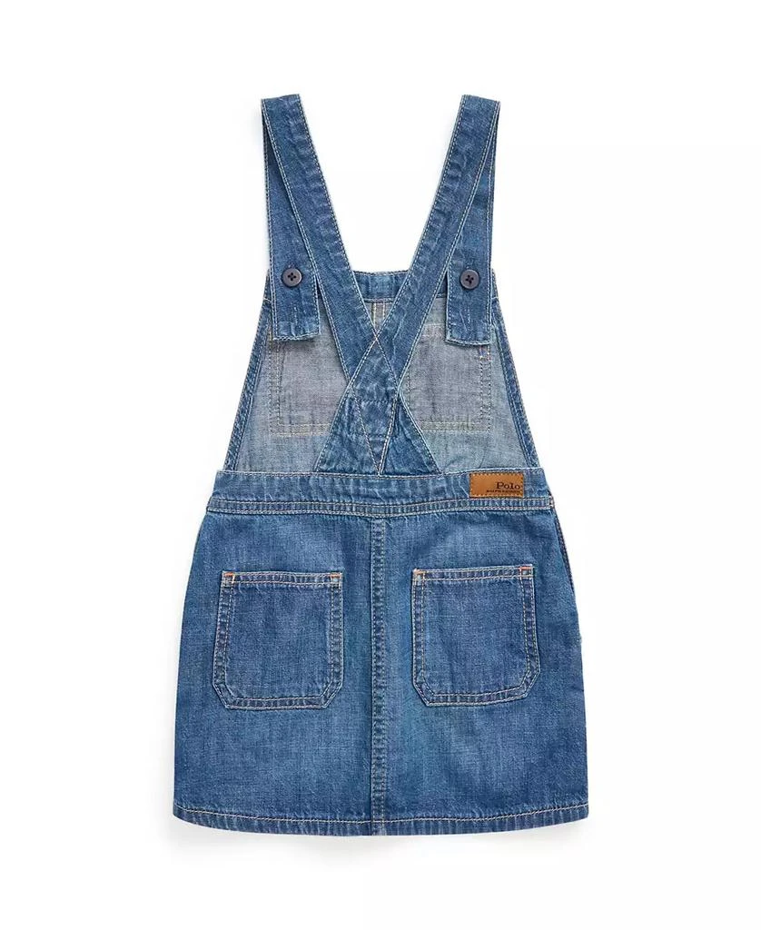 商品Ralph Lauren|Little Girls and Toddler Girls Cotton Denim Overall Dress,价格¥228,第3张图片详细描述