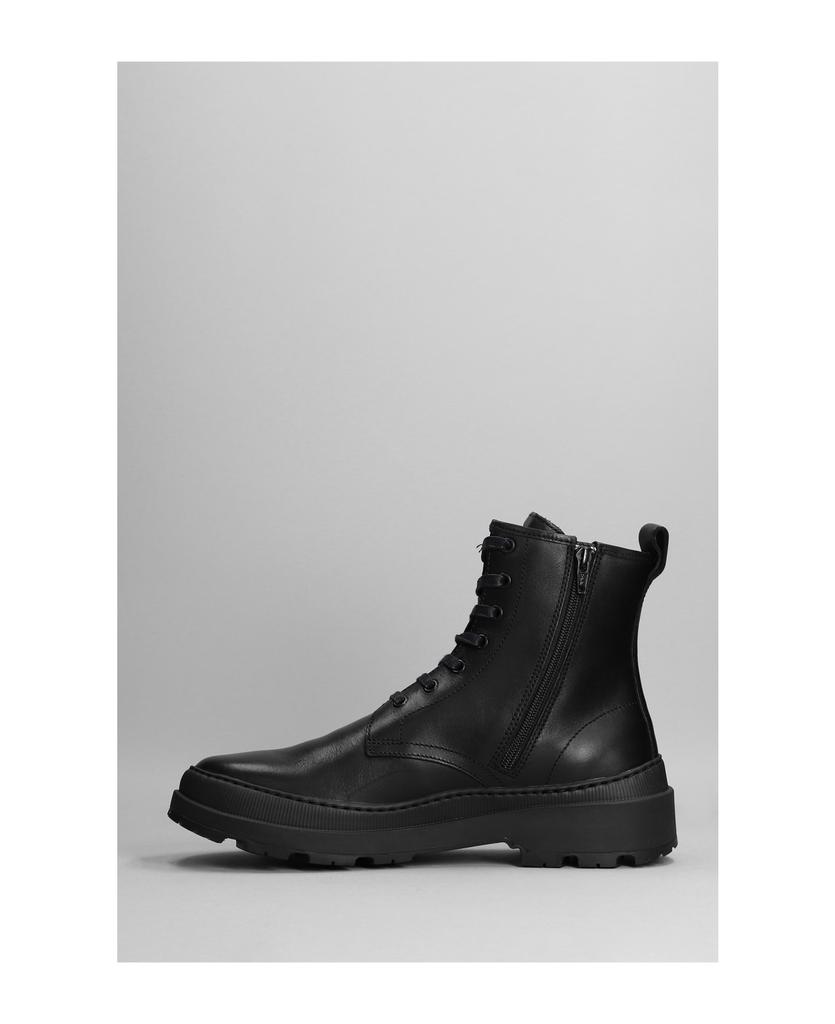 Brutus Combat Boots In Black Leather商品第3张图片规格展示