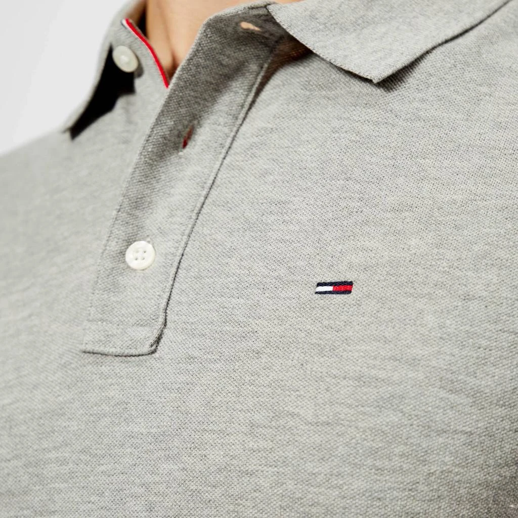 商品Tommy Jeans|Tommy Jeans Men's Original Fine Pique Polo Shirt - Light Grey Heather,价格¥486,第4张图片详细描述