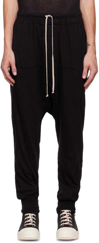商品Rick Owens|Black Prisoner Lounge Pants,价格¥1825,第1张图片
