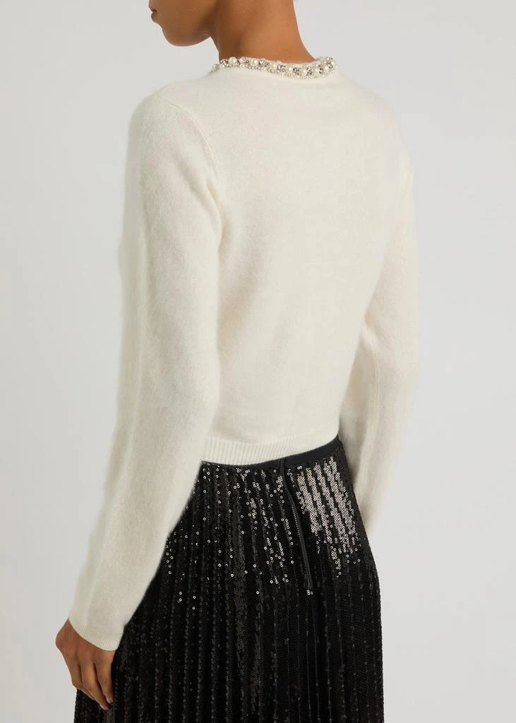 商品Alice + Olivia|Dollie crystal-embellished cashmere cardigan,价格¥4981,第3张图片详细描述
